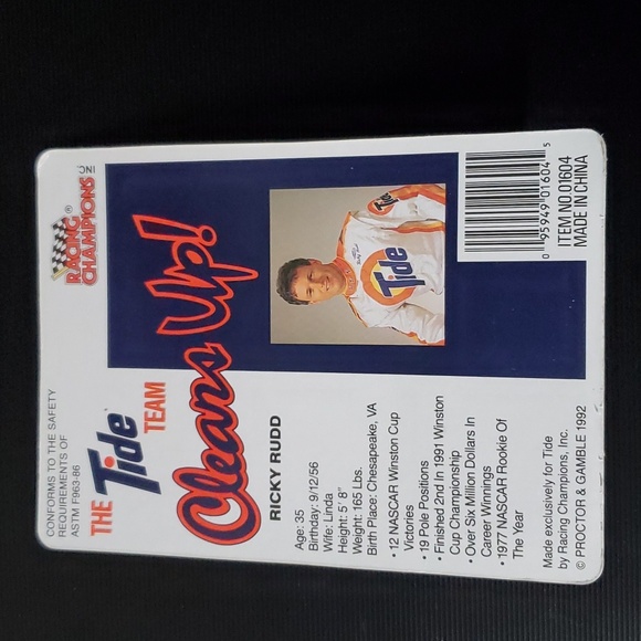 2 VTG New In Package Racing Champions 1990s Tide Ricky Rudd - Picture 9 of 10